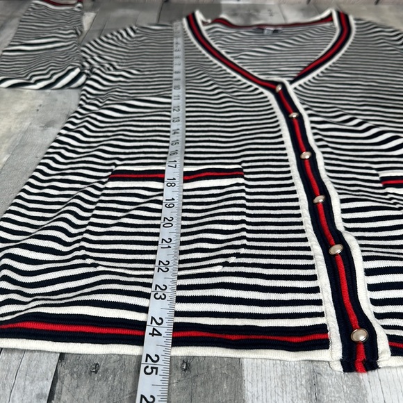 The Oprah Magazine for Talbots Stripe Cardigan Size S - Picture 8 of 8